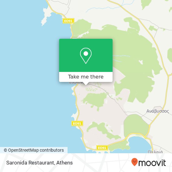 Saronida Restaurant map