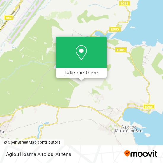 Agiou Kosma Aitolou map