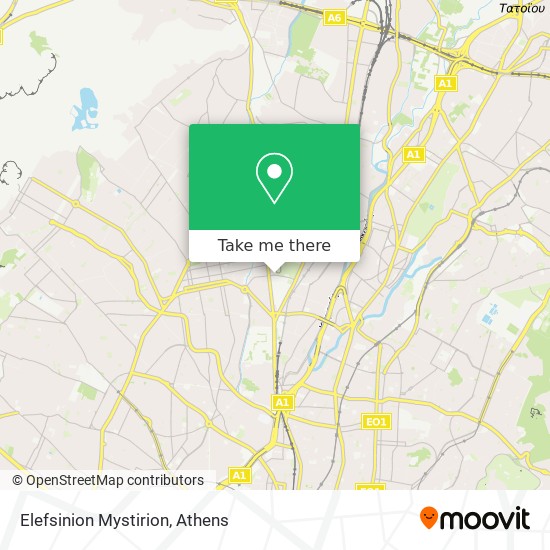 Elefsinion Mystirion map