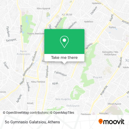 5o Gymnasio Galatsiou map