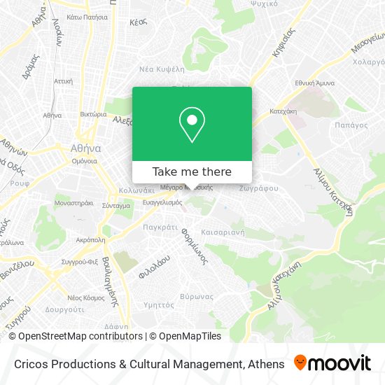 Cricos Productions & Cultural Management map