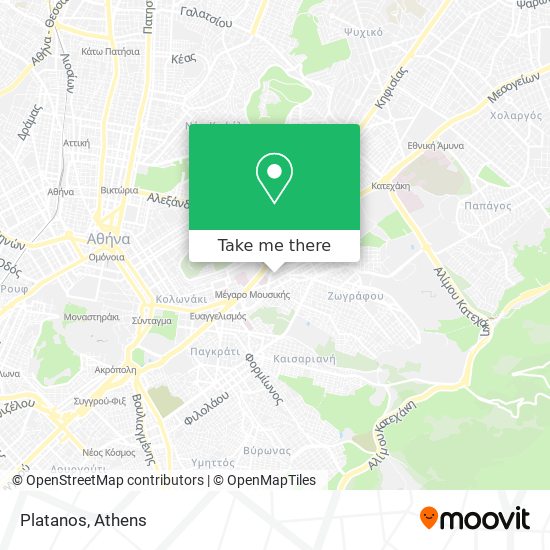 Platanos map