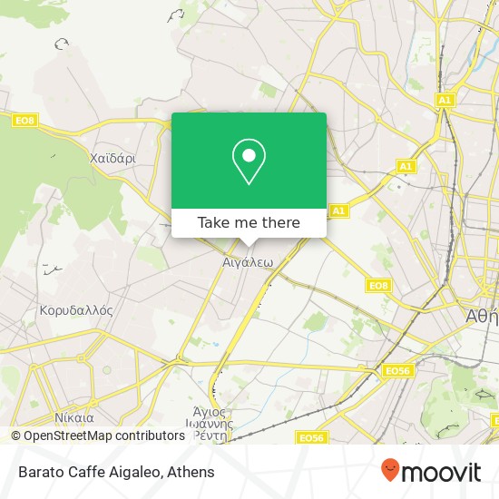 Barato Caffe Aigaleo map