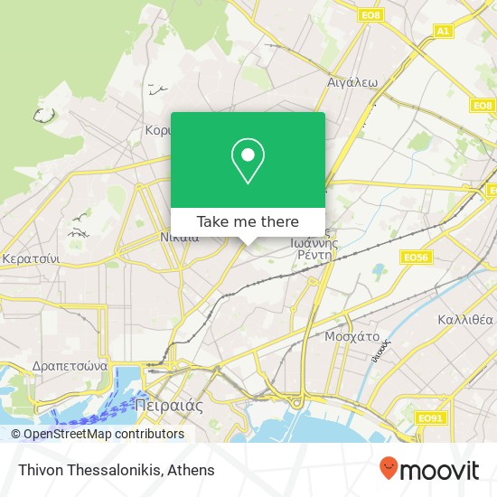 Thivon Thessalonikis map