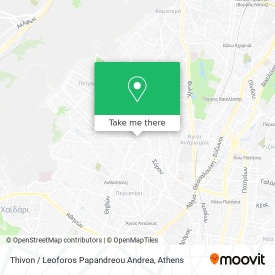 Thivon / Leoforos Papandreou Andrea map