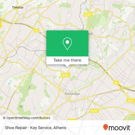 Shoe Repair - Key Service map