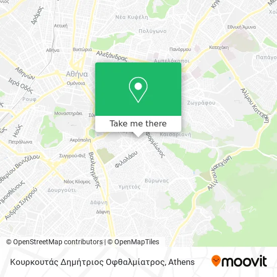 Κουρκουτάς Δημήτριος Οφθαλμίατρος map