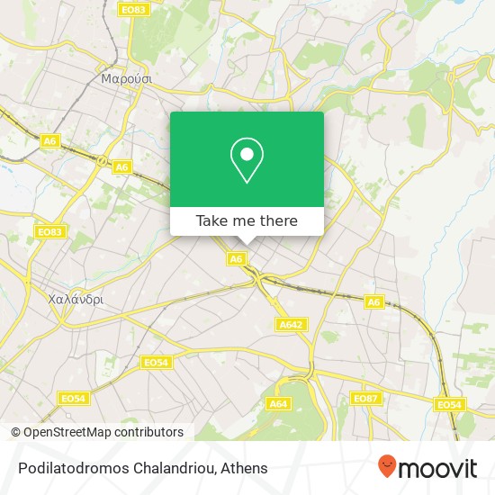 Podilatodromos Chalandriou map