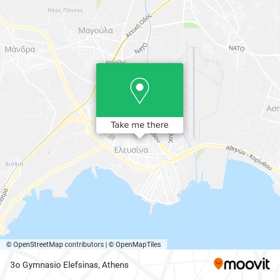 3o Gymnasio Elefsinas map