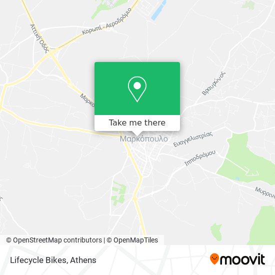 Lifecycle Bikes map