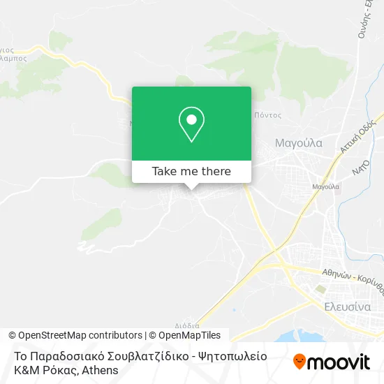 Το Παραδοσιακό Σουβλατζίδικο - Ψητοπωλείο Κ&Μ Ρόκας map