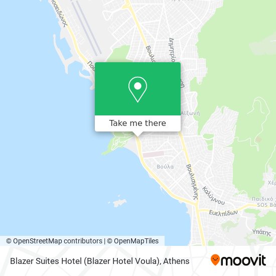 Blazer Suites Hotel (Blazer Hotel Voula) map