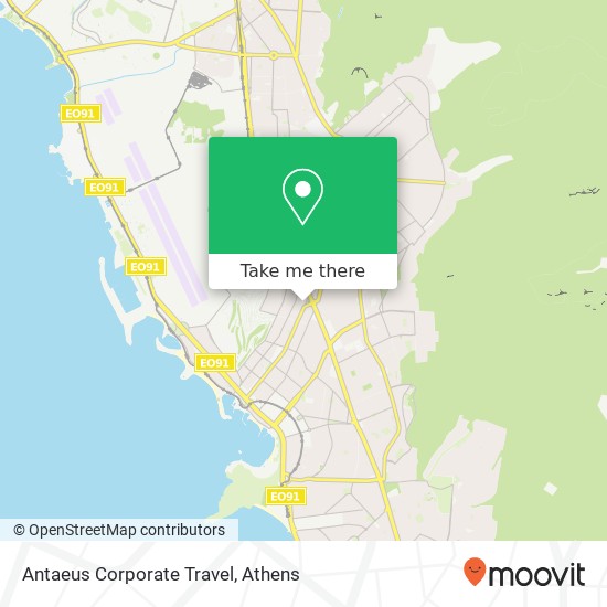 Antaeus Corporate Travel map