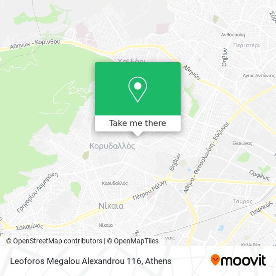 Leoforos Megalou Alexandrou 116 map