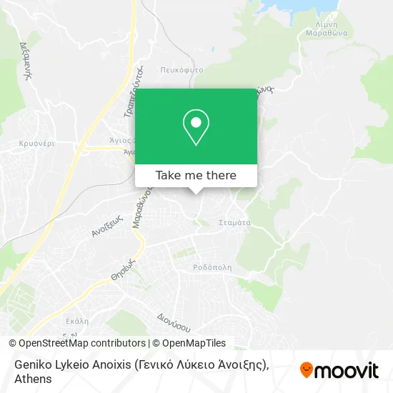 Geniko Lykeio Anoixis (Γενικό Λύκειο Άνοιξης) map