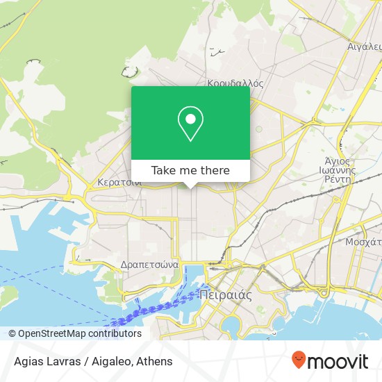 Agias Lavras / Aigaleo map