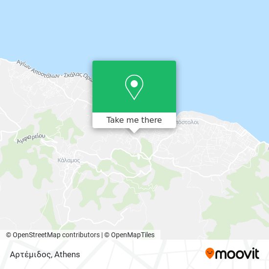 Αρτέμιδος map