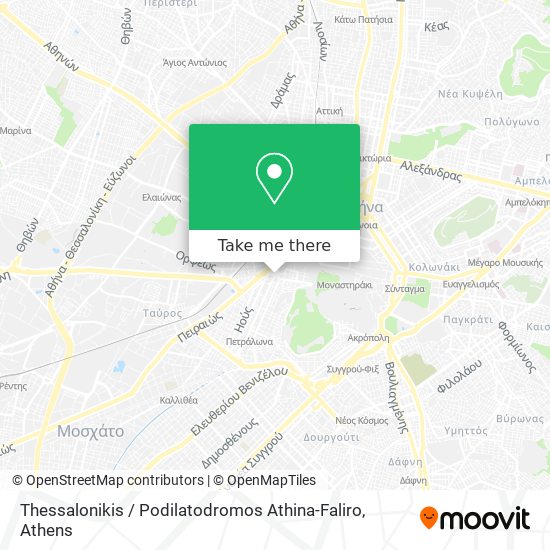 Thessalonikis / Podilatodromos Athina-Faliro map