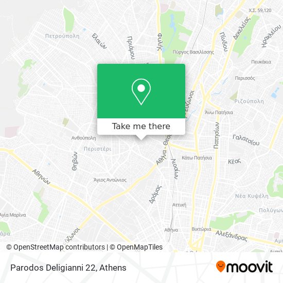 Parodos Deligianni 22 map