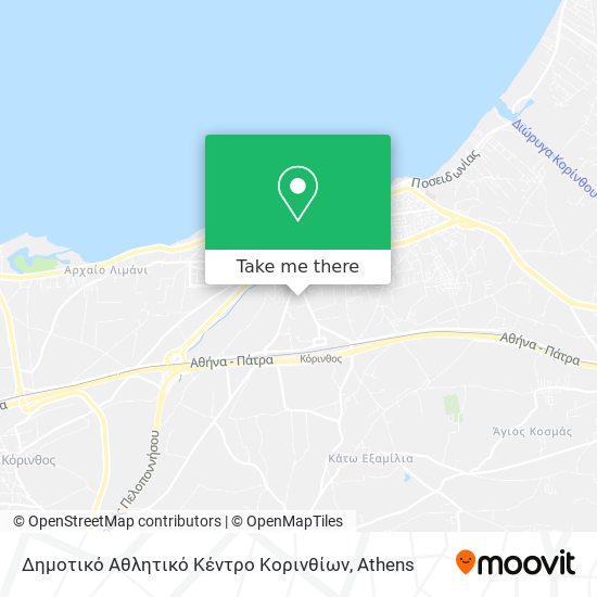 Δημοτικό Αθλητικό Κέντρο Κορινθίων map