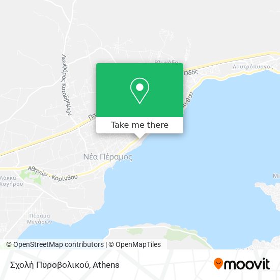 Σχολή Πυροβολικού map