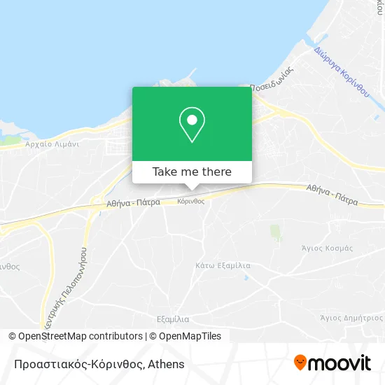 Προαστιακός-Κόρινθος map