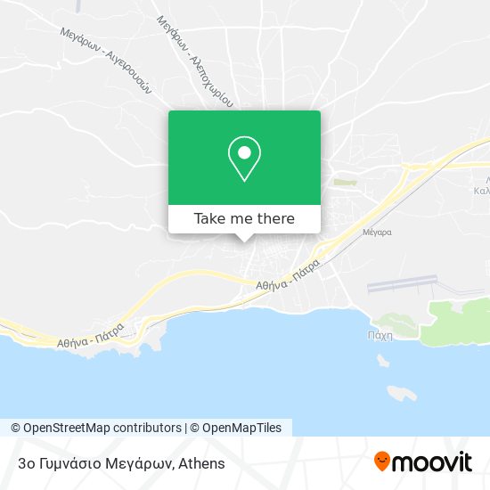 3ο Γυμνάσιο Μεγάρων map