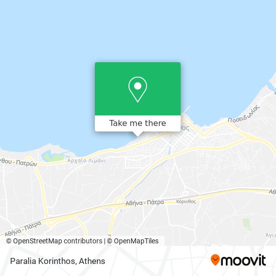 Paralia Korinthos map