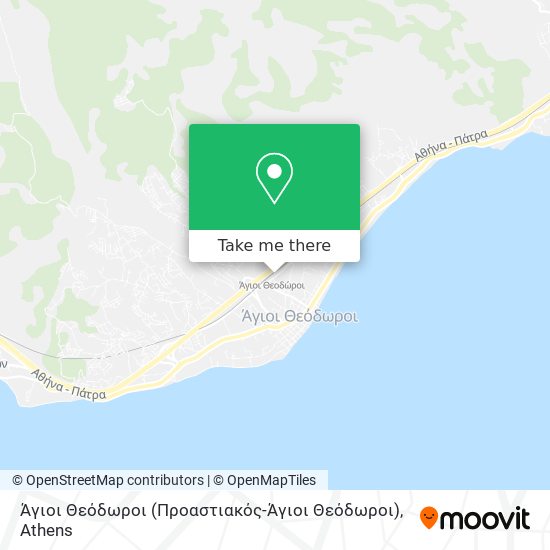 Άγιοι Θεόδωροι (Προαστιακός-Άγιοι Θεόδωροι) map