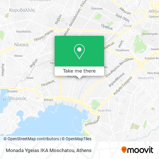 Monada Ygeias IKA Moschatou map