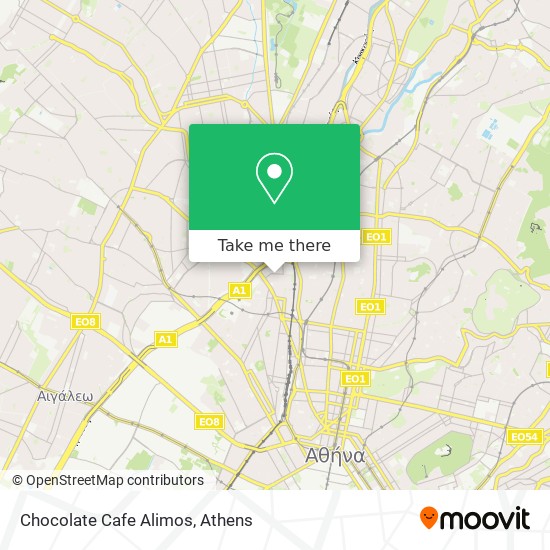 Chocolate Cafe Alimos map