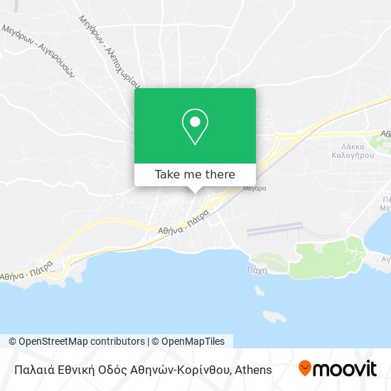 Παλαιά Εθνική Οδός Αθηνών-Κορίνθου map