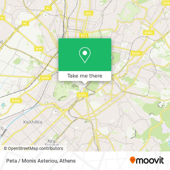 Peta / Monis Asteriou map