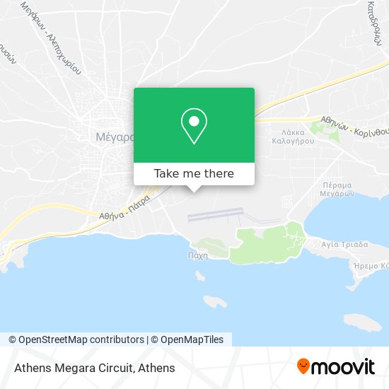 Athens Megara Circuit map