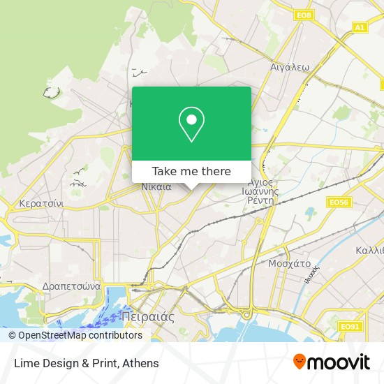 Lime Design & Print map