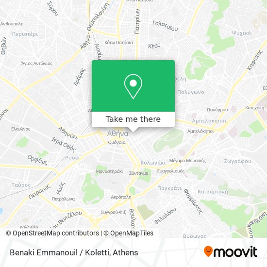 Benaki Emmanouil / Koletti map