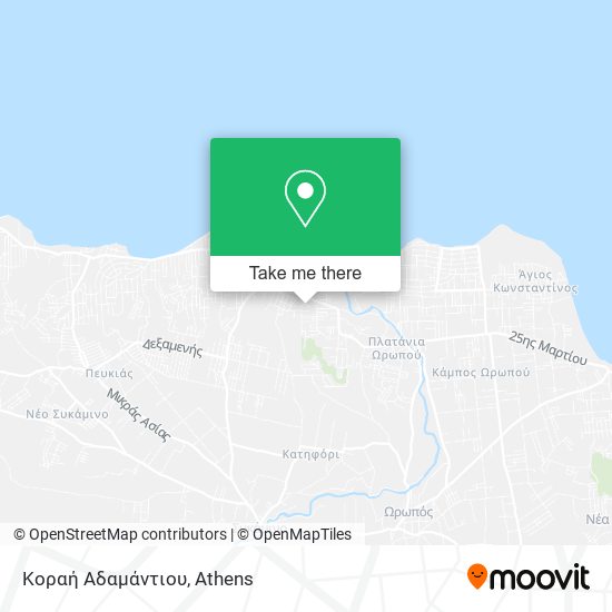 Κοραή Αδαμάντιου map