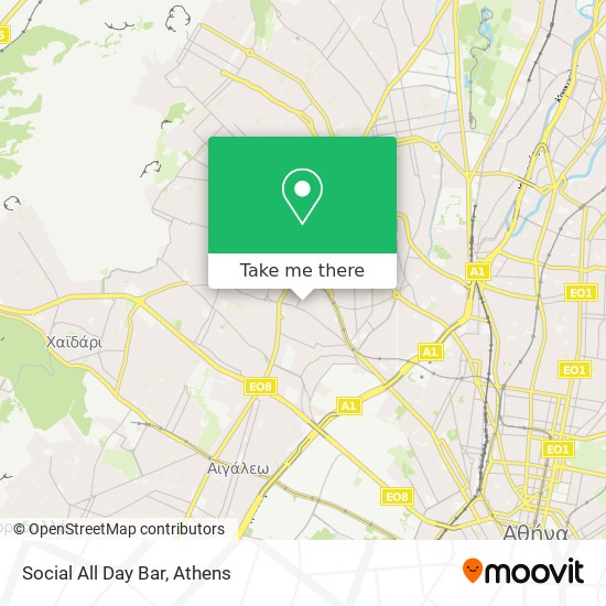 Social All Day Bar map