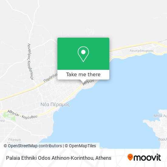 Palaia Ethniki Odos Athinon-Korinthou map