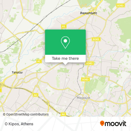 O Kipos map