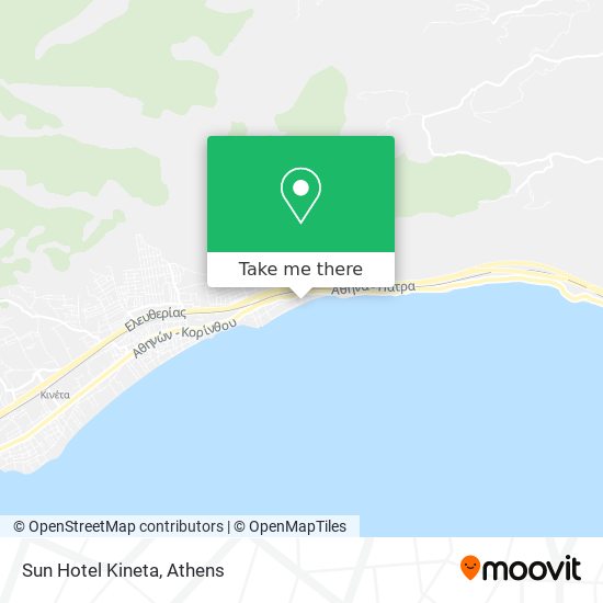 Sun Hotel Kineta map