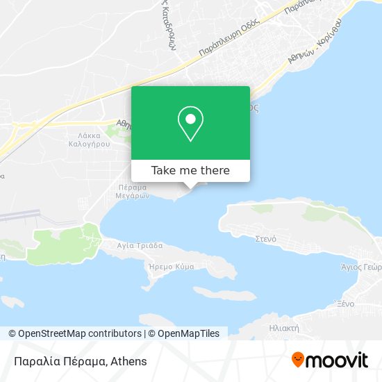 Παραλία Πέραμα map