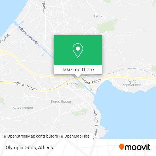 Olympia Odos map