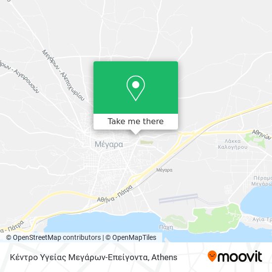 Κέντρο Υγείας Μεγάρων-Επείγοντα map