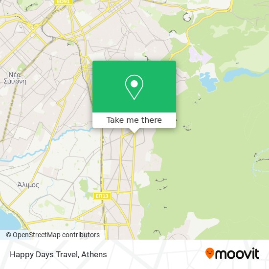 Happy Days Travel map