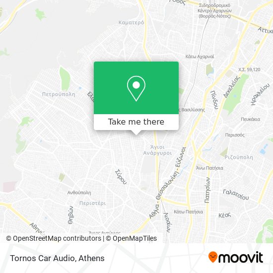 Tornos Car Audio map