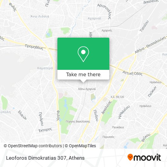 Leoforos Dimokratias 307 map