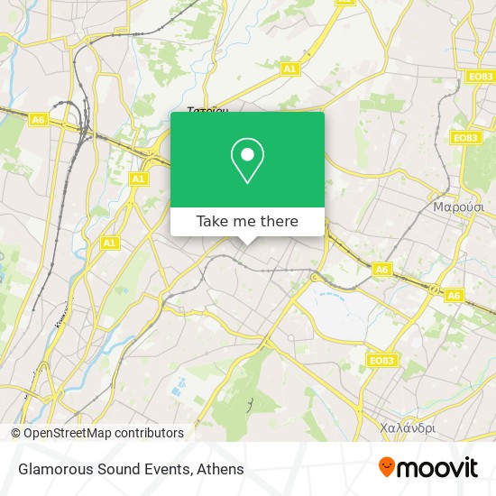 Glamorous Sound Events map