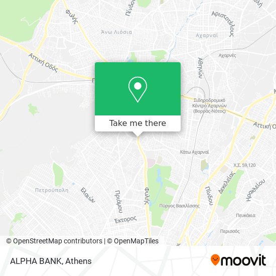 ALPHA BANK map
