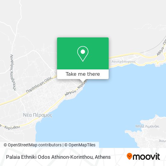 Palaia Ethniki Odos Athinon-Korinthou map